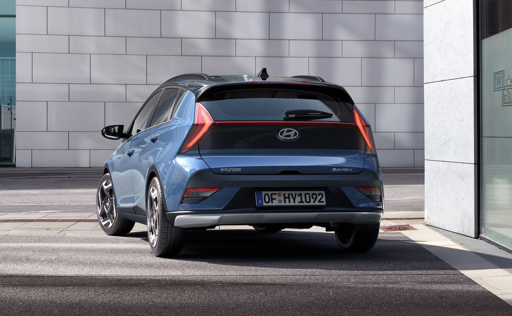 Le petit SUV urbain du segment B Hyundai Bayon actualisé en approche