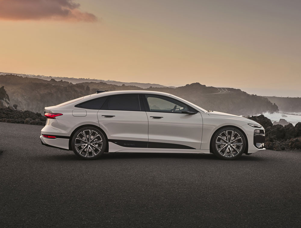 La grande routière Audi A6 Sportback e-tron revendique jusqu'à 750 kilomètres d'autonomie