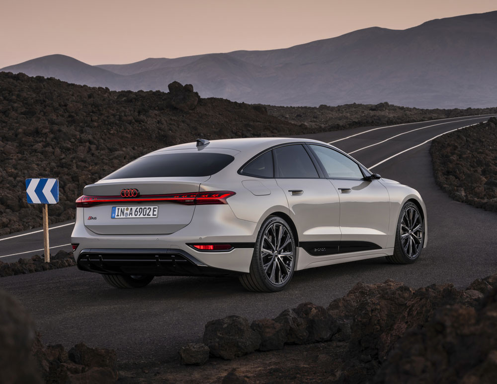 La grande routière Audi A6 Sportback e-tron revendique jusqu'à 750 kilomètres d'autonomie