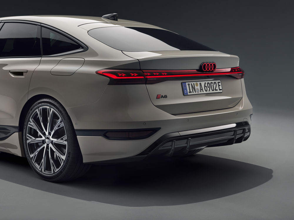 La grande routière Audi A6 Sportback e-tron revendique jusqu'à 750 kilomètres d'autonomie