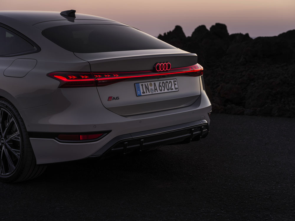 La grande routière Audi A6 Sportback e-tron revendique jusqu'à 750 kilomètres d'autonomie