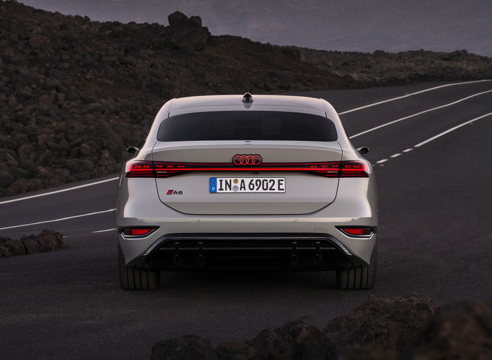 La grande routière Audi A6 Sportback e-tron revendique jusqu'à 750 kilomètres d'autonomie