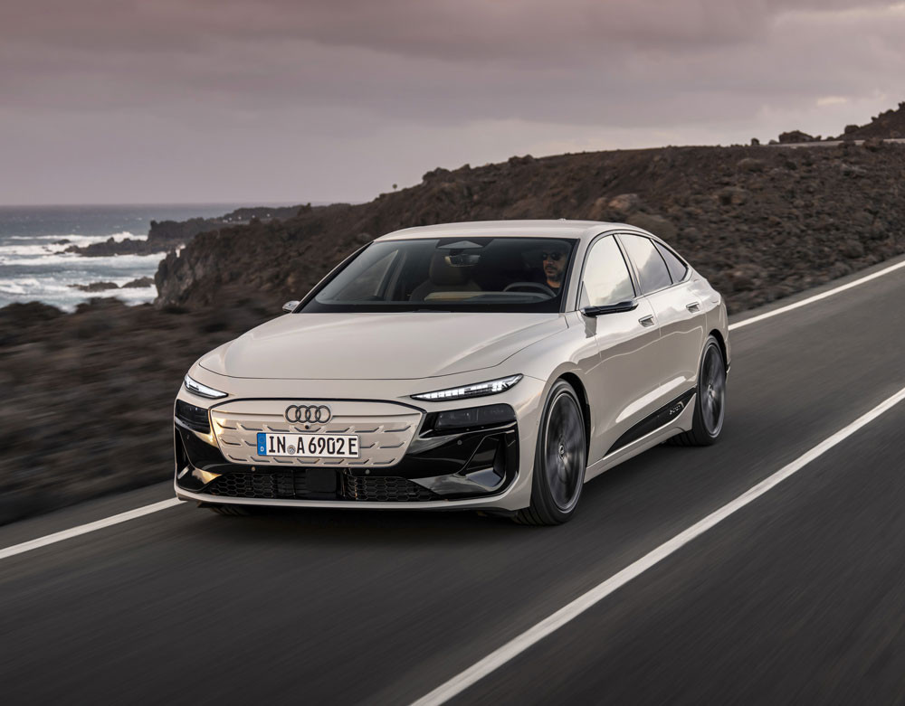 La grande routière Audi A6 Sportback e-tron revendique jusqu'à 750 kilomètres d'autonomie