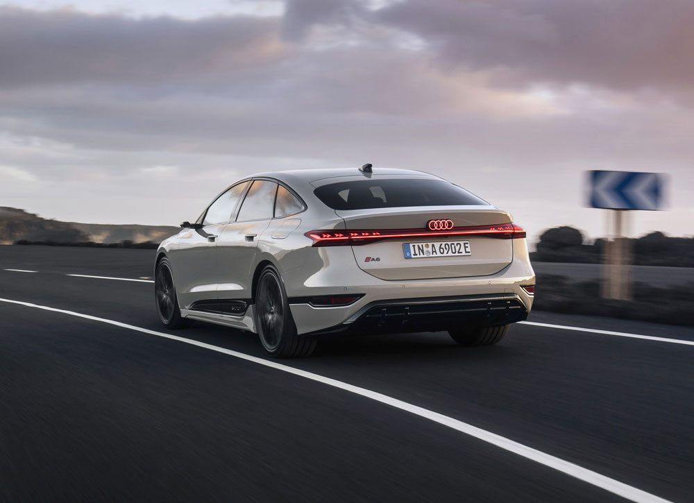 La grande routière Audi A6 Sportback e-tron revendique jusqu'à 750 kilomètres d'autonomie