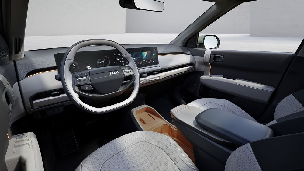 Le SUV compact électrique Kia EV3 affiche un design avant-gardiste
