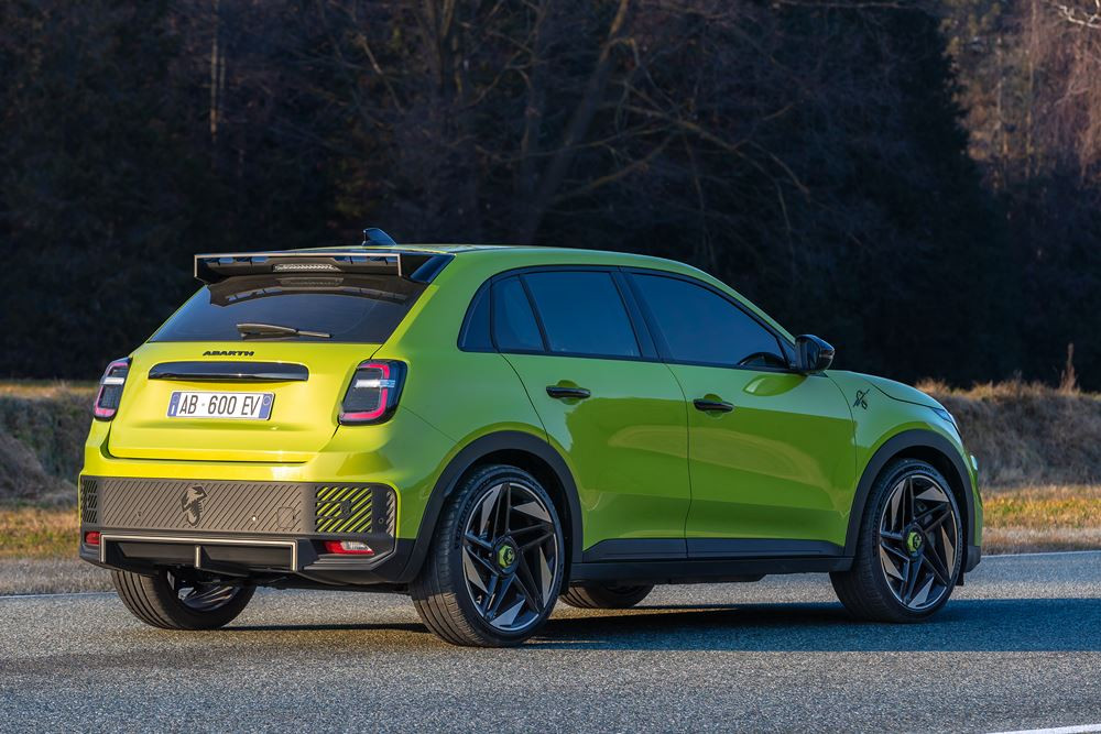 L'Abarth 600e électrique est la plus puissante des Abarth avec 280 ch