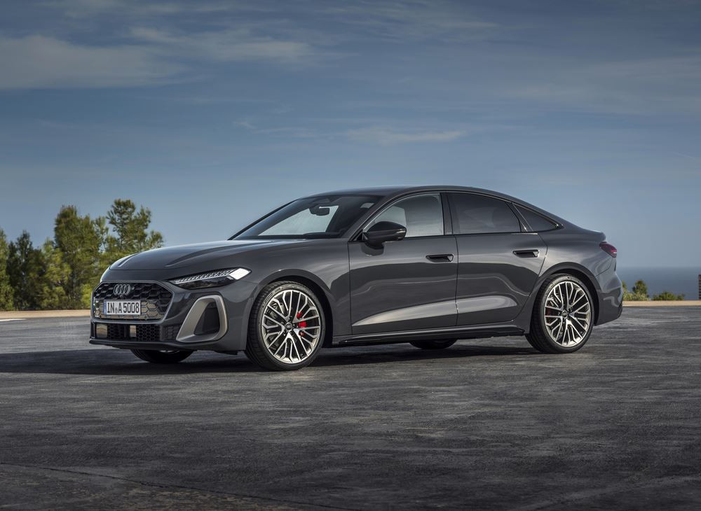 La structure compacte du toit de l'Audi A5 se termine par un hayon court