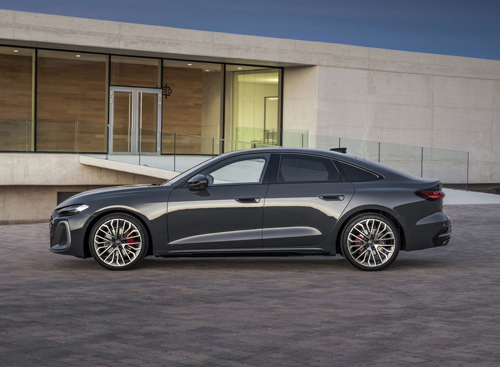 La structure compacte du toit de l'Audi A5 se termine par un hayon court