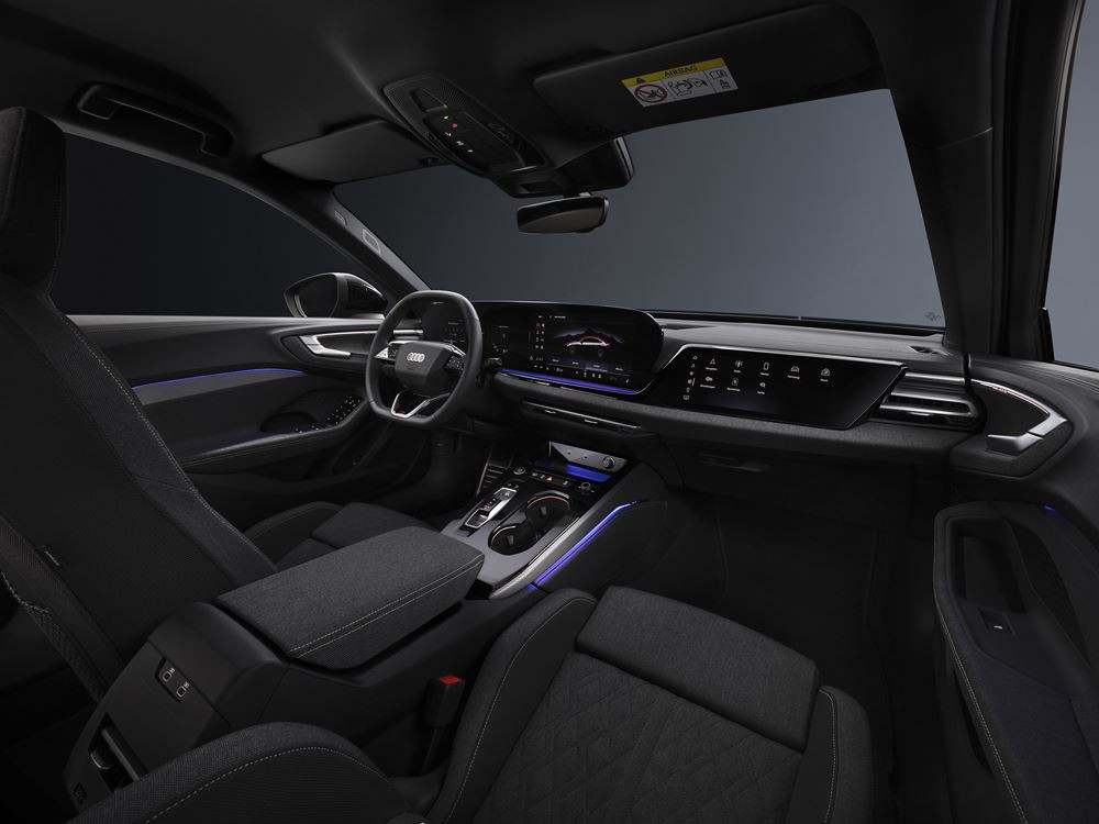 La structure compacte du toit de l'Audi A5 se termine par un hayon court