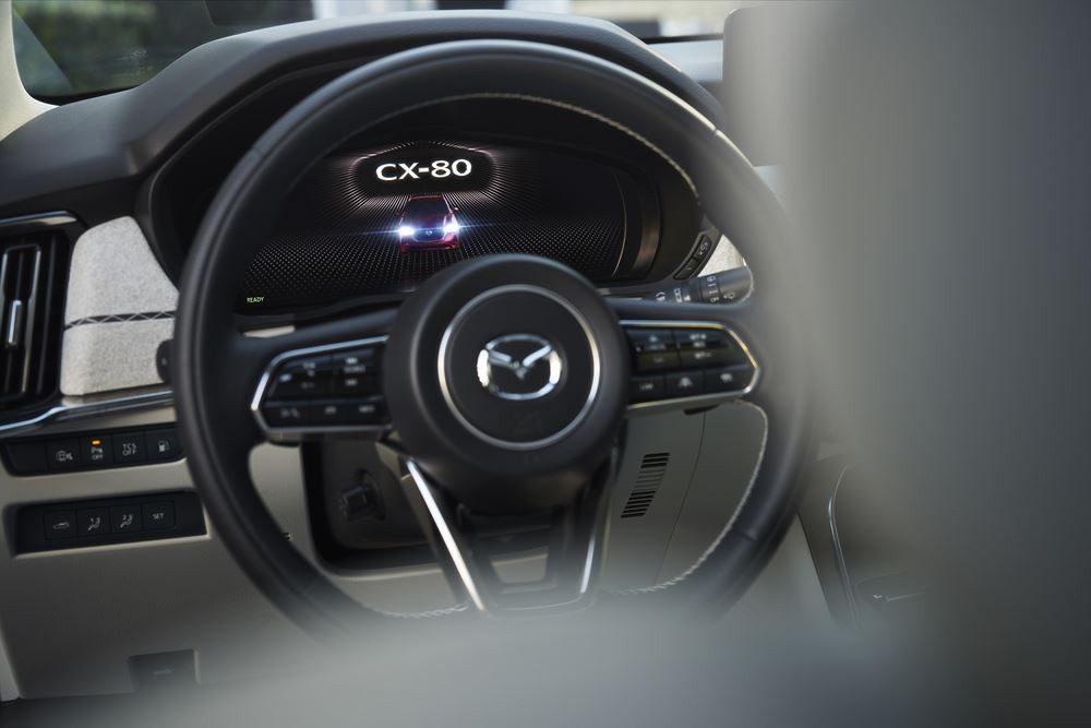 Le SUV sept places Mazda CX-80 est le porte-étendard de la marque en Europe