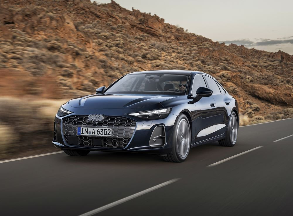 La berline première classe Audi A6 en approche