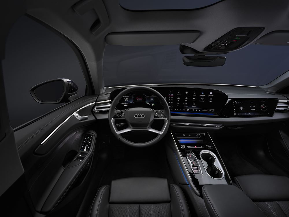 La berline première classe Audi A6 en approche