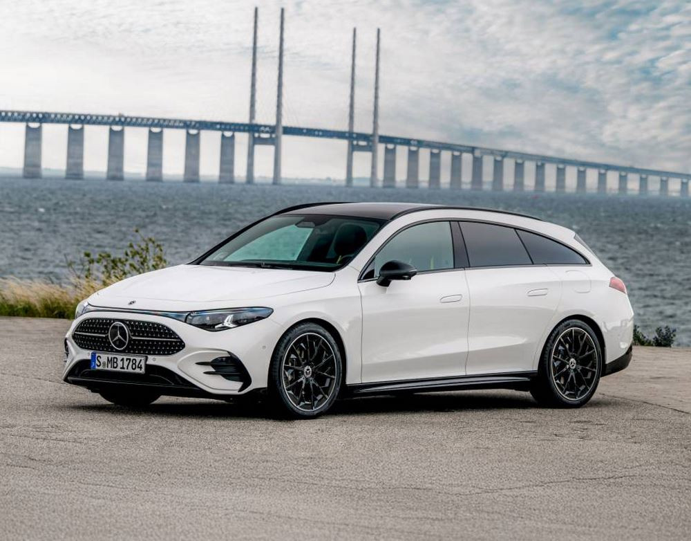 La Mercedes-Benz CLA Shooting Brake hybride 48 volts peut rouler à l'énergie électrique ainsi qu'en roue libre