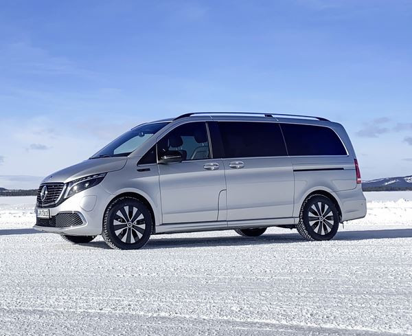 Le Mercedes EQV électrique finalise ses essais de développement hivernaux
