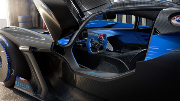 L'hypersportive Bolide Bugatti affiche un rapport poids/puissance de 0,67 kg/ch