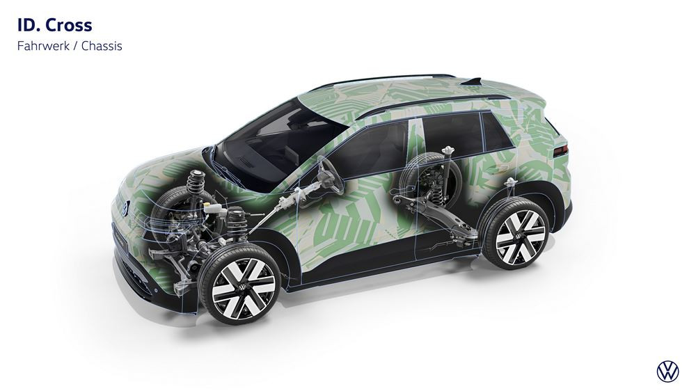 Le SUV urbain électrique Volkswagen ID. Cross proposé à un prix d'entrée d'environ 28 000 euros