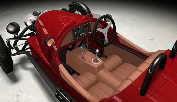 Morgan présente la Threewheeler du 21ème siècle au salon de Genève