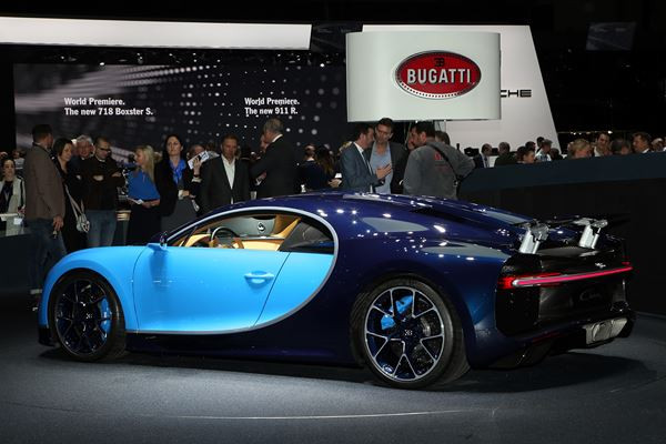 La supercar de l’extrême Bugatti Chiron développe une puissance de 1 500 ch