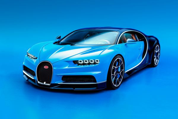 La supercar de l’extrême Bugatti Chiron développe une puissance de 1 500 ch
