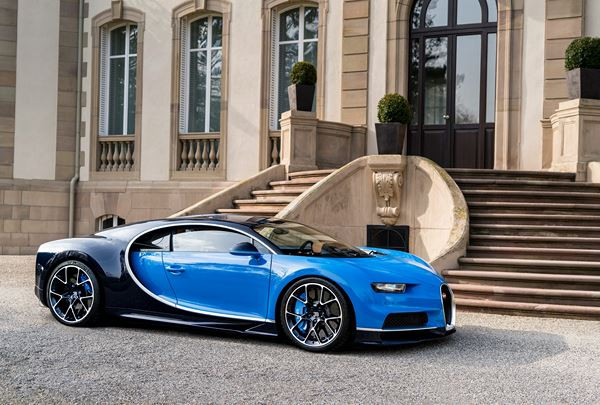 La supercar de l’extrême Bugatti Chiron développe une puissance de 1 500 ch
