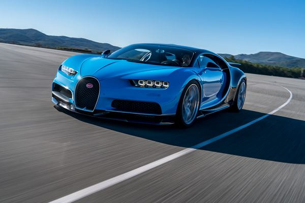 La supercar de l’extrême Bugatti Chiron développe une puissance de 1 500 ch