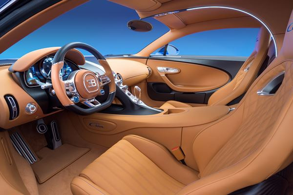 La supercar de l’extrême Bugatti Chiron développe une puissance de 1 500 ch