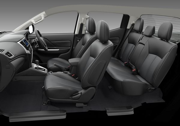 Le pick-up Mitsubishi L200 restylé bénéficie d'une face avant au dessin plus puissant