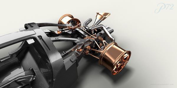 La De Tomaso P72 est propulsée par un V8 de 5.0 litres d'environ 700 ch