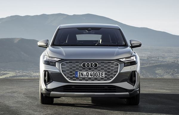 L'Audi Q4 Sportback e-tron électrique affiche jusqu'à 520 km d'autonomie