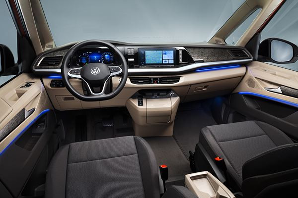 Le combispace Volkswagen Multivan dispose d’un aménagement de sièges modulable