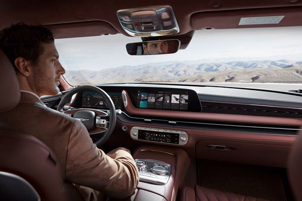La grande berline G90 est le porte étendard de la marque haut de gamme Genesis