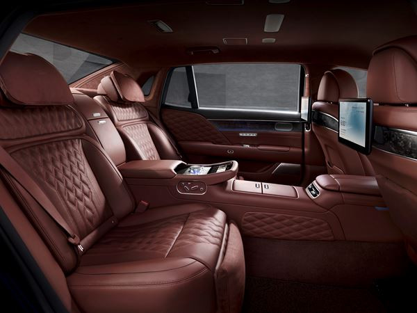 La grande berline G90 est le porte étendard de la marque haut de gamme Genesis