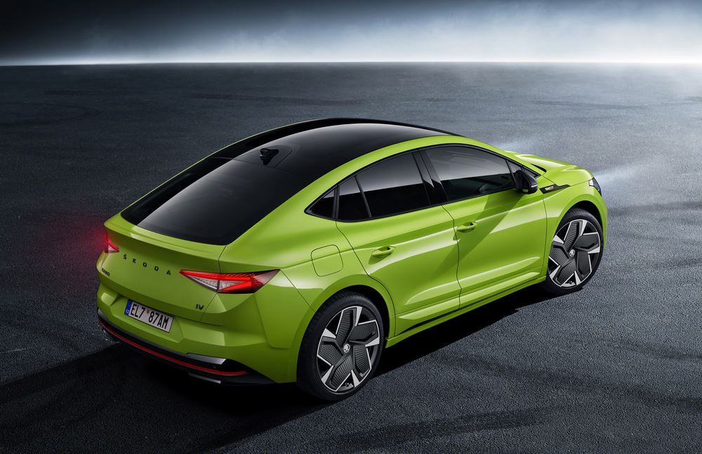 La Skoda Enyaq Coupé iV RS électrique développe 300 ch et 460 Nm de couple