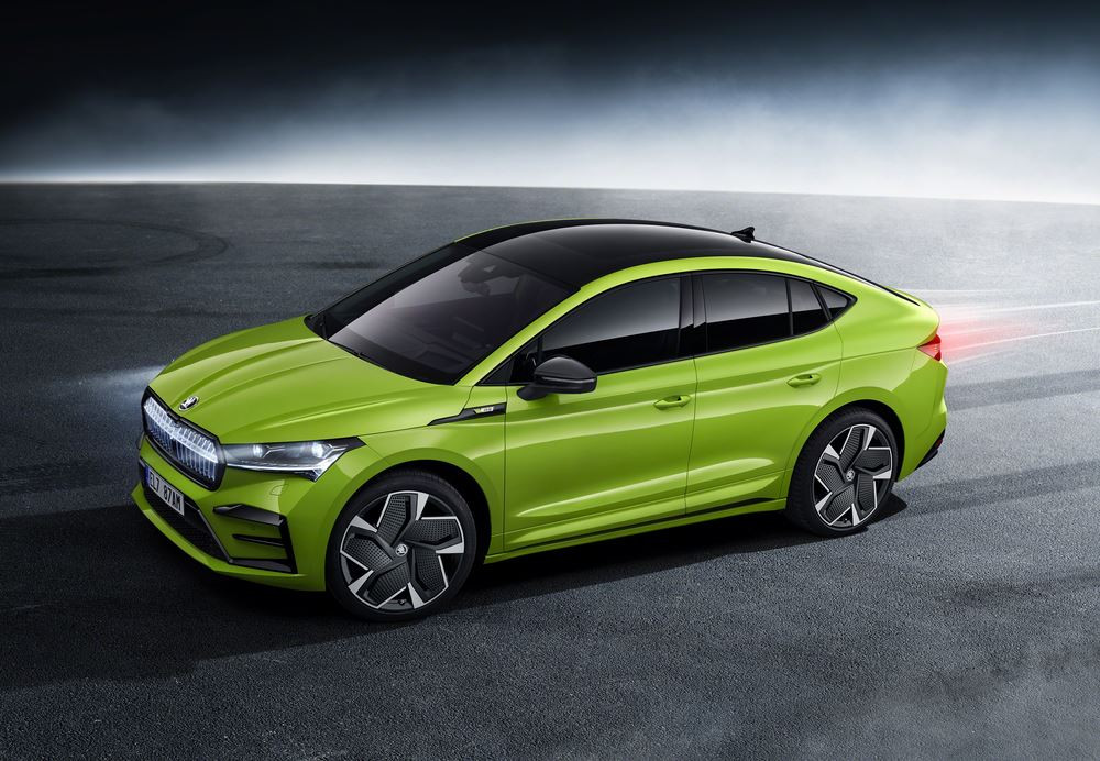 La Skoda Enyaq Coupé iV RS électrique développe 300 ch et 460 Nm de couple