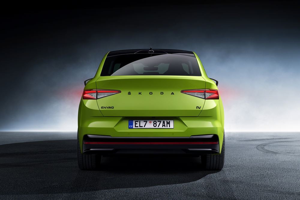 La Skoda Enyaq Coupé iV RS électrique développe 300 ch et 460 Nm de couple