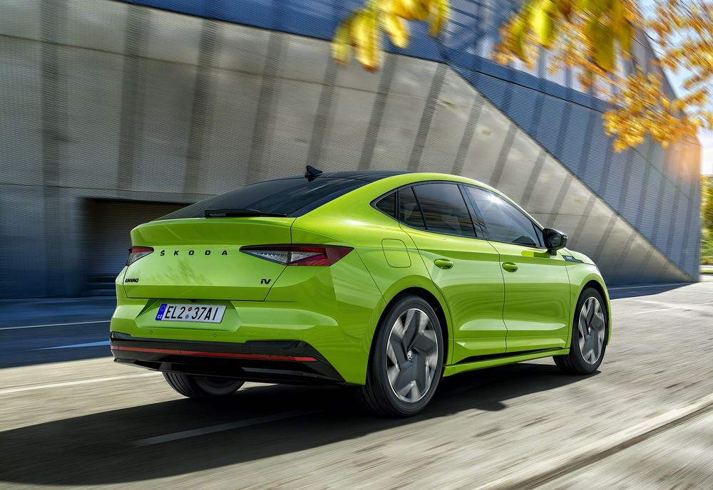 La Skoda Enyaq Coupé iV RS électrique développe 300 ch et 460 Nm de couple