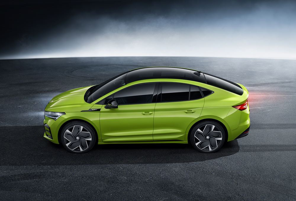 La Skoda Enyaq Coupé iV RS électrique développe 300 ch et 460 Nm de couple