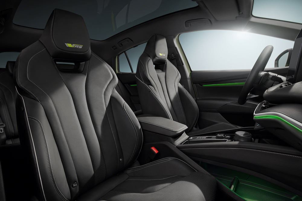 La Skoda Enyaq Coupé iV RS électrique développe 300 ch et 460 Nm de couple