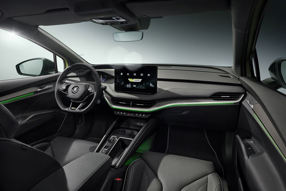 La Skoda Enyaq Coupé iV RS électrique développe 300 ch et 460 Nm de couple