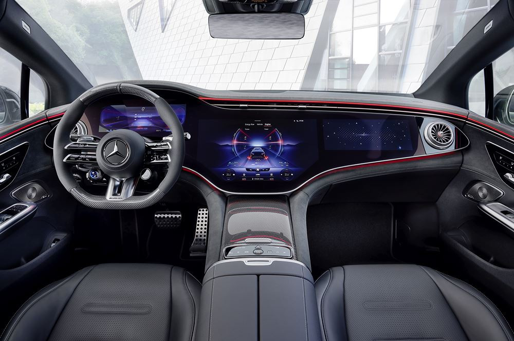 La berline d'affaires électrique Mercedes-AMG EQE 53 4MATIC plus délivre 626 ch