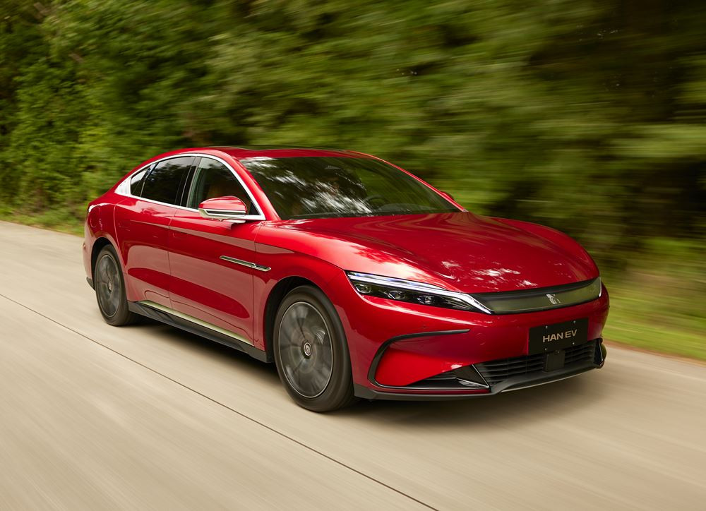 La berline routière électrique Byd Han offre des prestations de haut niveau