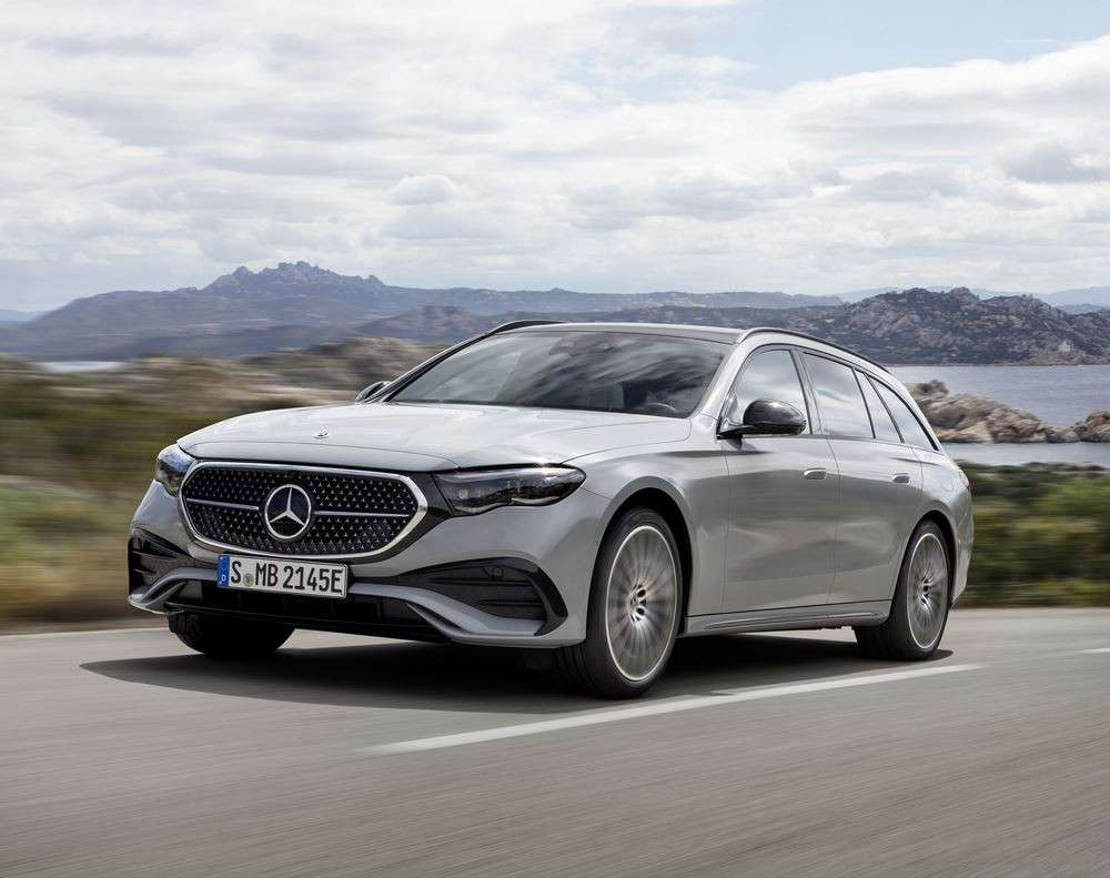 La Mercedes Classe E Break bénéficie d'une suspension pneumatique à chambre unique sur l'essieu arrière