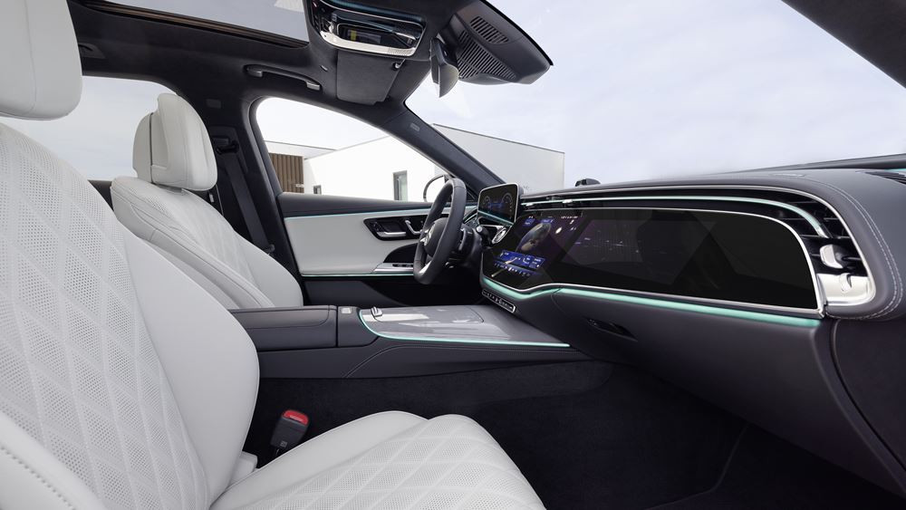 La Mercedes Classe E Break bénéficie d'une suspension pneumatique à chambre unique sur l'essieu arrière