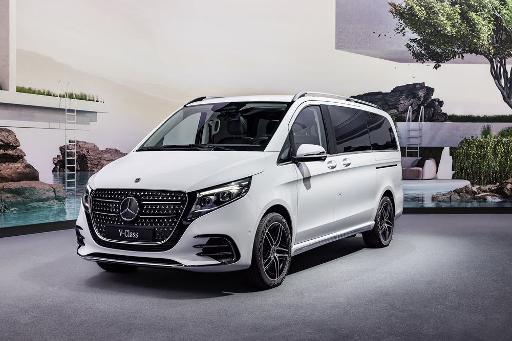 Le grand monospace Mercedes-Benz Classe V affiche un design extérieur et intérieur plus luxueux