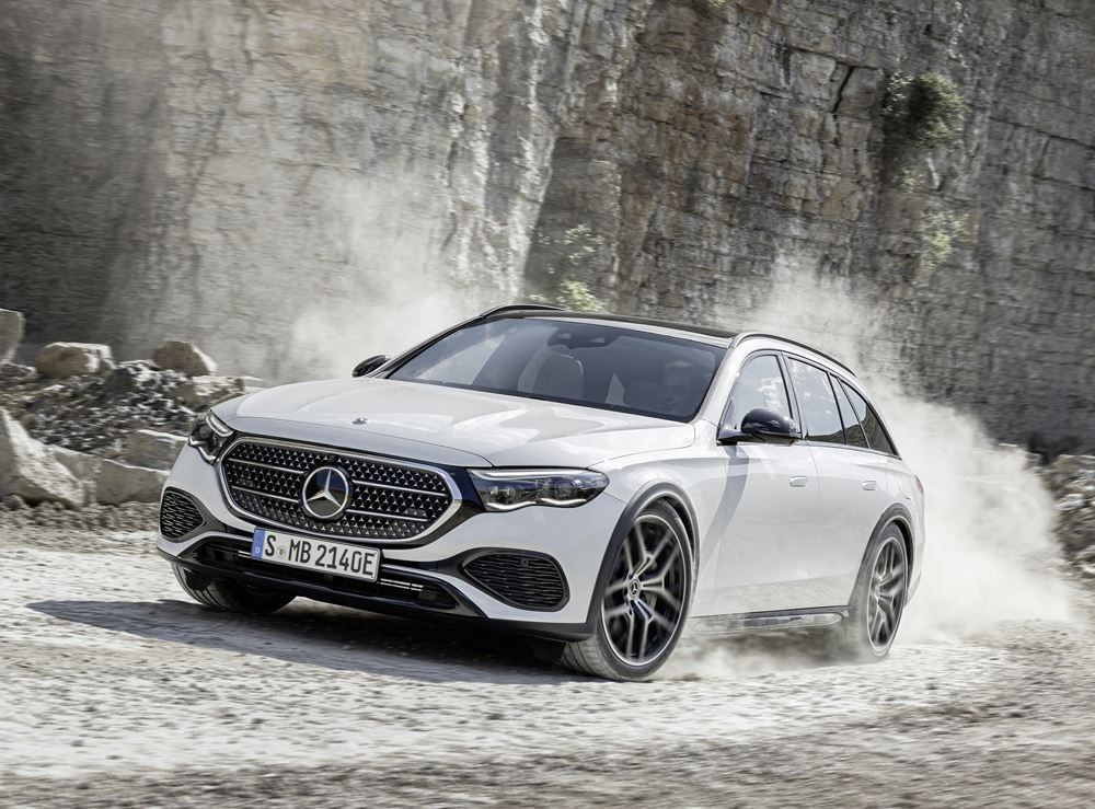La Mercedes Classe E All-Terrain est équipée d'une suspension pneumatique Airmatic à chambre unique