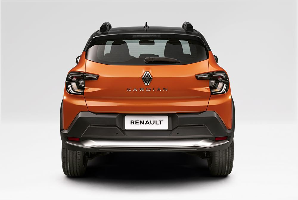Le Renault Kardian affiche un look de petit SUV affirmé avec une silhouette robuste