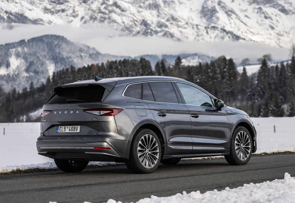 Le SUV électrique de taille intermédiaire Skoda Enyaq bénéficie d'améliorations techniques