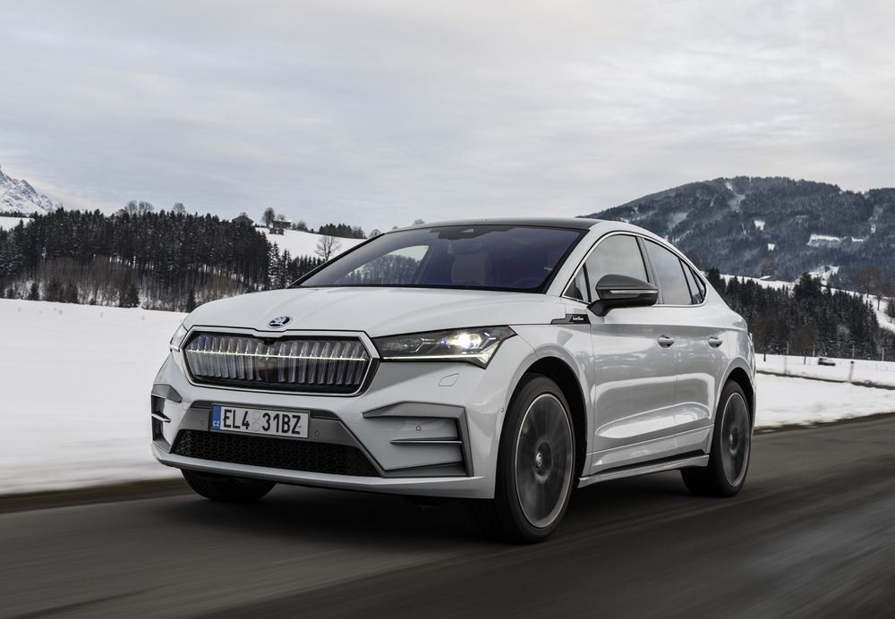 Le SUV Coupé électrique de taille intermédiaire Skoda Enyaq reçoit des améliorations techniques