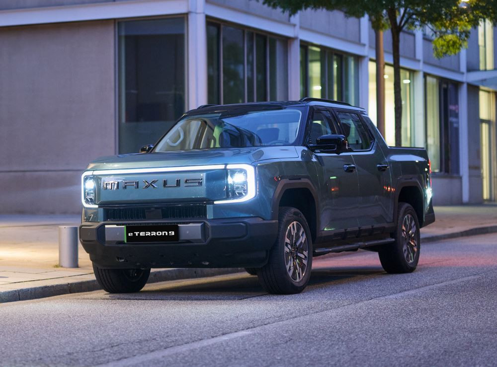 Le pick-up électrique à transmission intégrale Maxus eTerron 9 développe une puissance de 442 ch