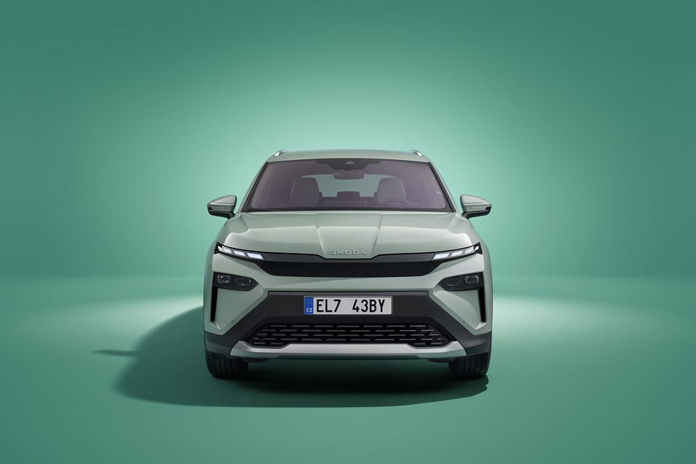 Le SUV compact électrique Skoda Elroq porte le langage de design Modern Solid de Skoda